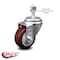 Service Caster 3.5 Inch Maroon Polyurethane Wheel Swivel 1/2 Inch Threaded Stem Caster SCC SCC-TS20S3514-PPUB-MRN-121315 - alternate 3